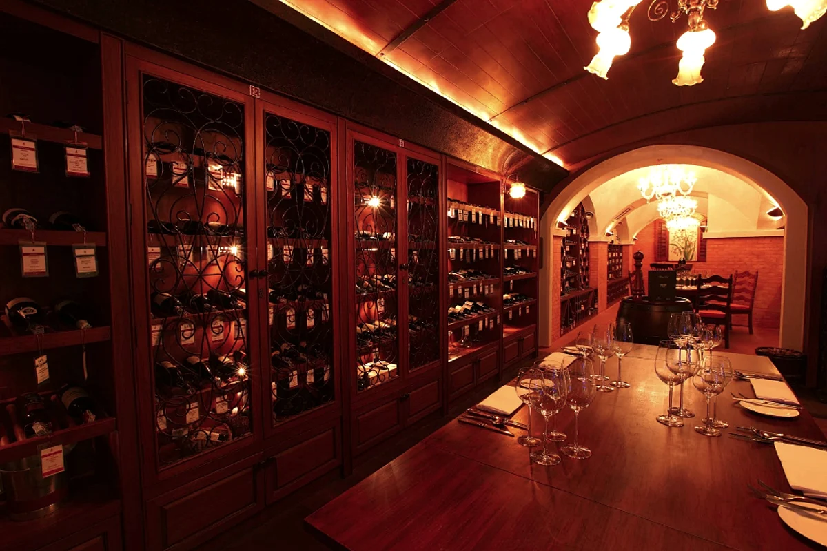 Royal Grill Room wine cellar